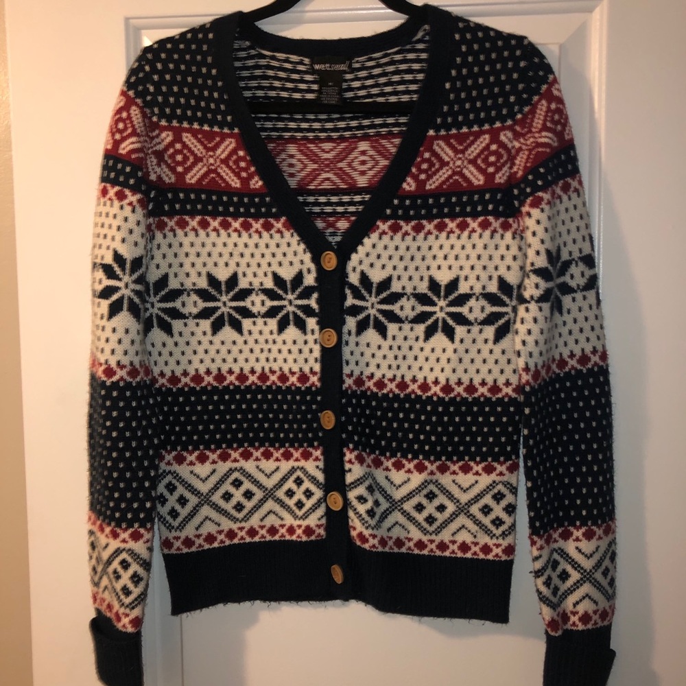 Holiday cardigan
